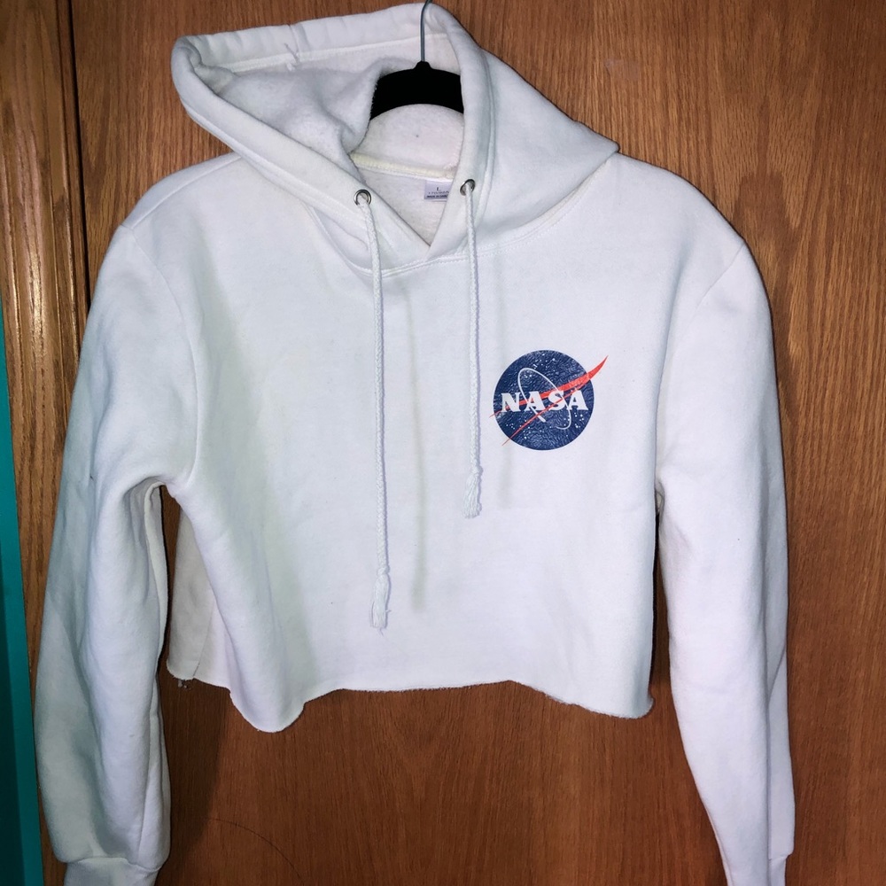 cropped NASA hoodie